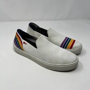 Rothys The Sneaker Rainbow SF Pride Slip On Shoes Women Size 9 Limited Rare